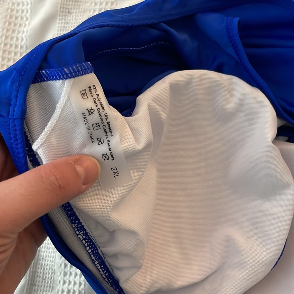 Blue Bikini top 2XL - Picture 3 of 3